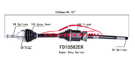 Explorer AWD Front Right Cv Joint Cv Boot Assembly Cold Forging Grinding Process